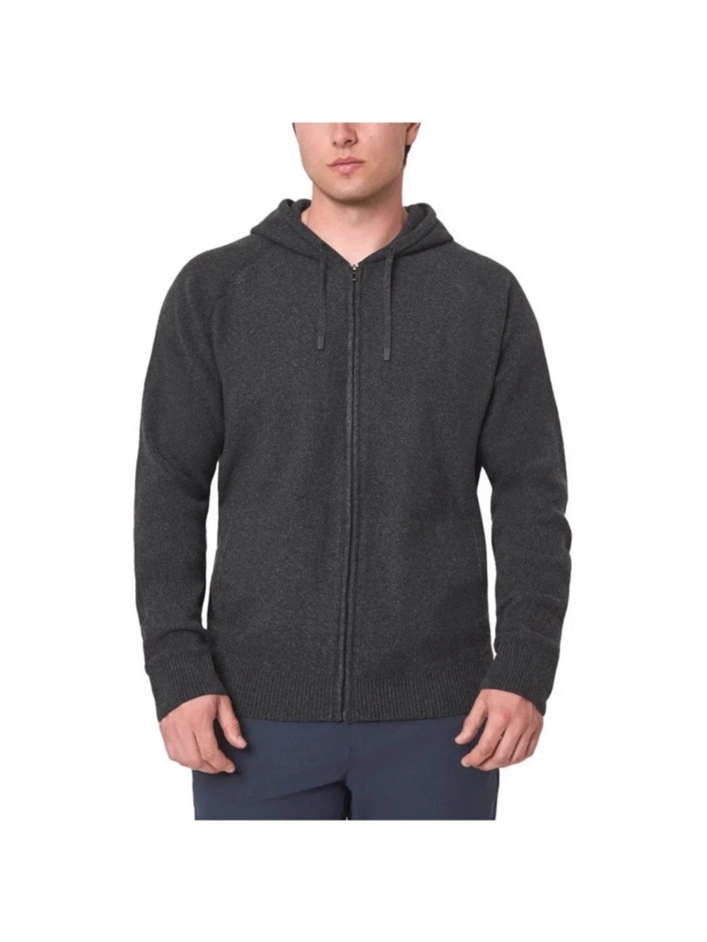 Modern Ambition Men’s Full Zip Hooded Sweater. Gray. New with Tags